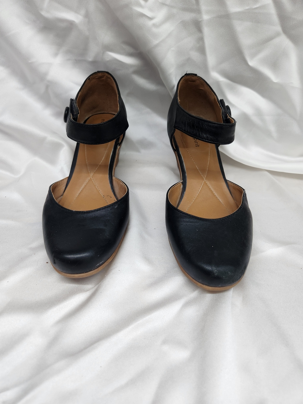 Easy Spirit Black Mary Jane Ankle-Strap Heels